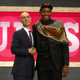 NBA Commissioner Adam Silver and Wendell Carter Jr.